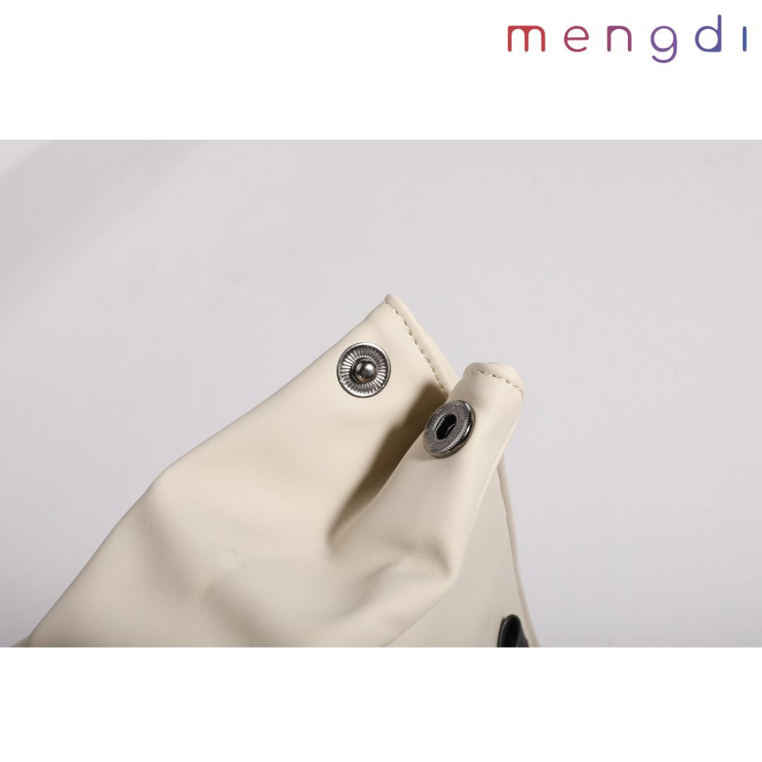 mengdi products-Recycle PU Backpack, Beige