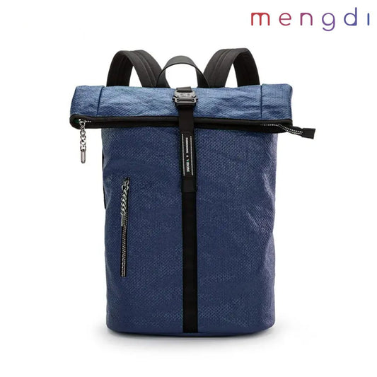 mengdi products-Recycle anti theft backpack, Blue