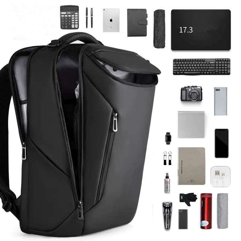 mengdiproducts-Backpack with USB Charging Port-Green color