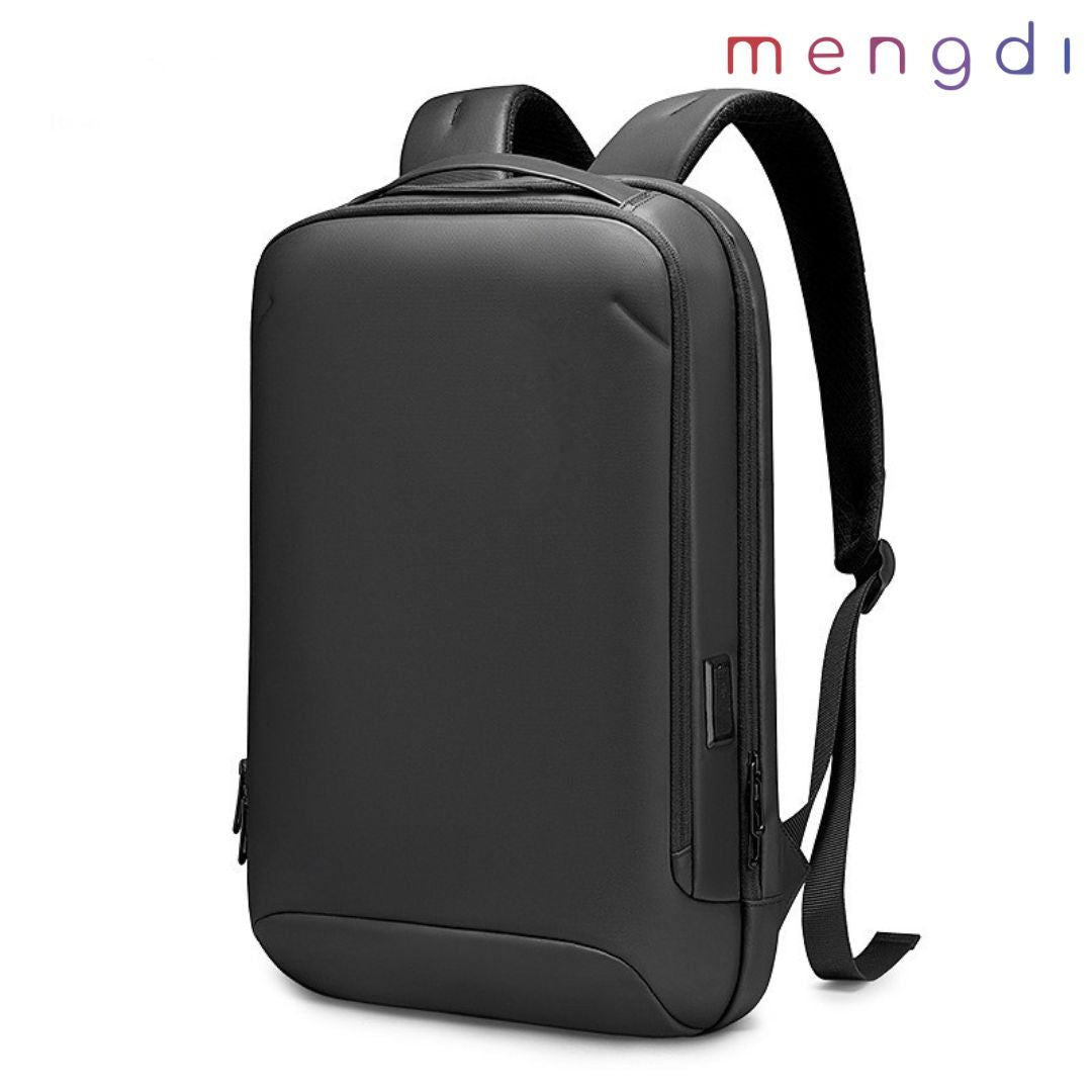 mengdiproducts-Backpack with USB Charging Port, Laptop Fits 15.6 Inch-Black color