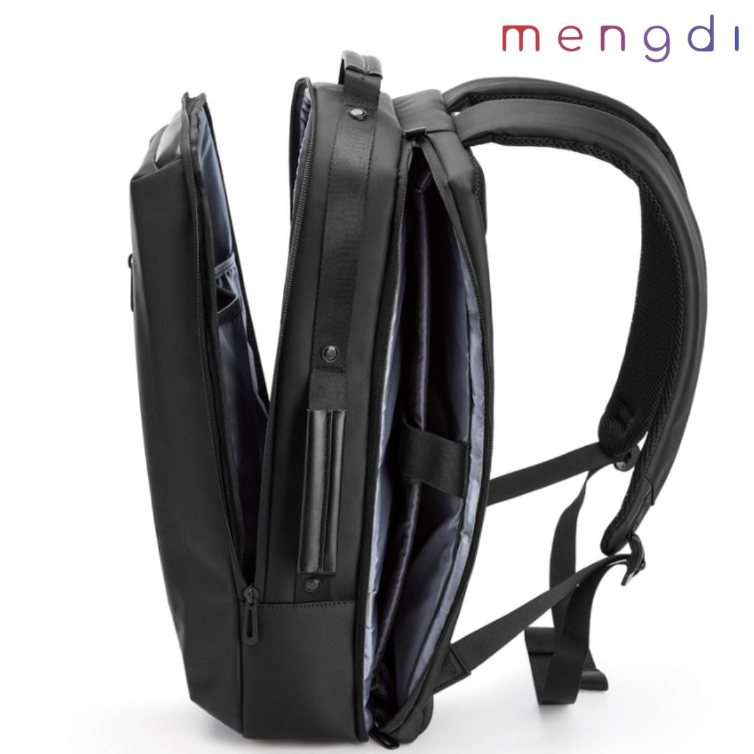 mengdiproducts-Backpack with USB charging Port, Laptop Fits 15.6 Inch-Black color