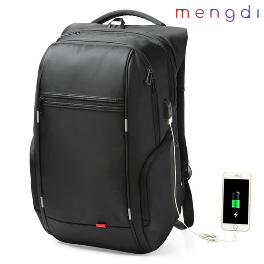 mengdiproducts- Backpack with USB charging-Black color
