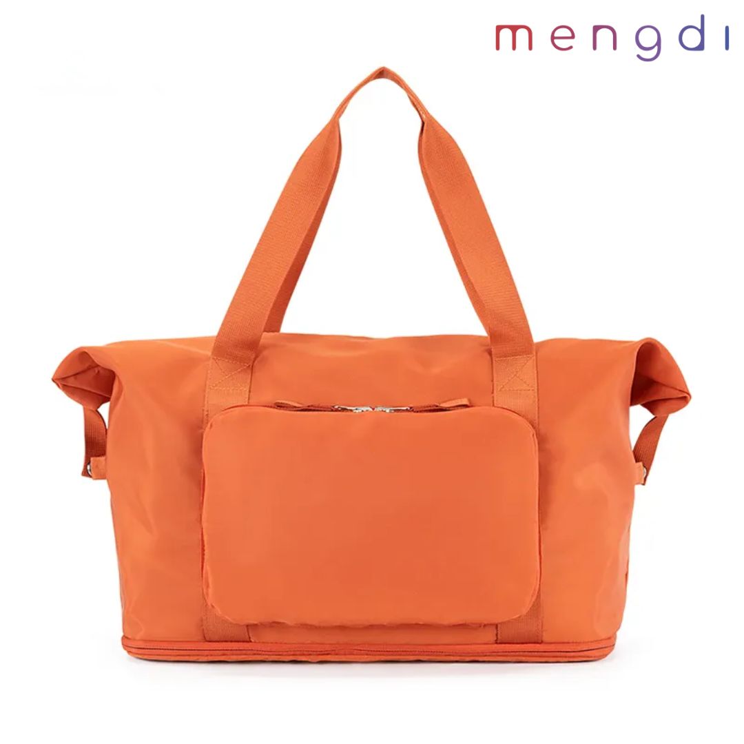 mengdi products-RPET Folding Weekend Bag, Orange