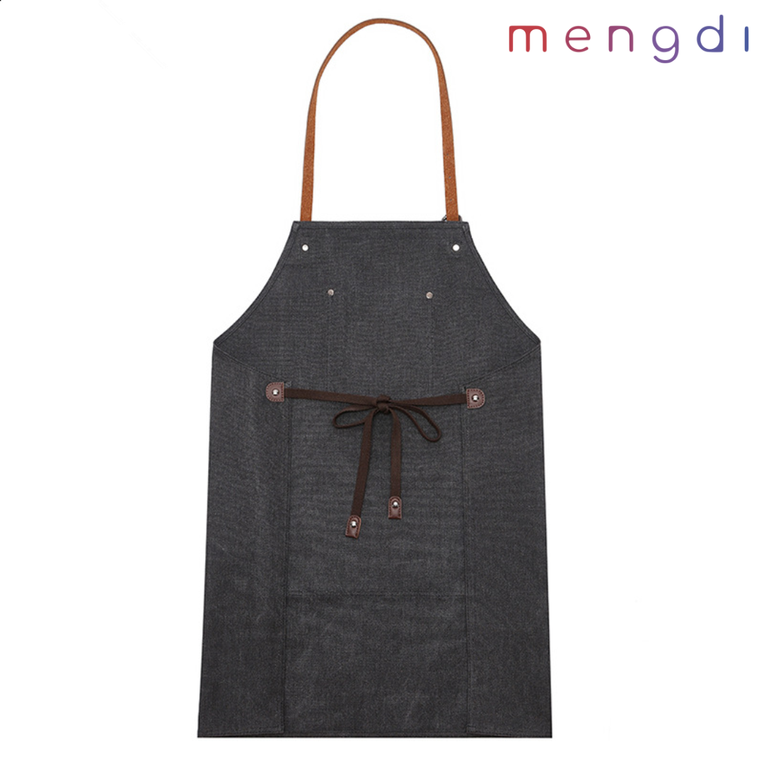 mengdiproducts-Canvas Apron-Black color