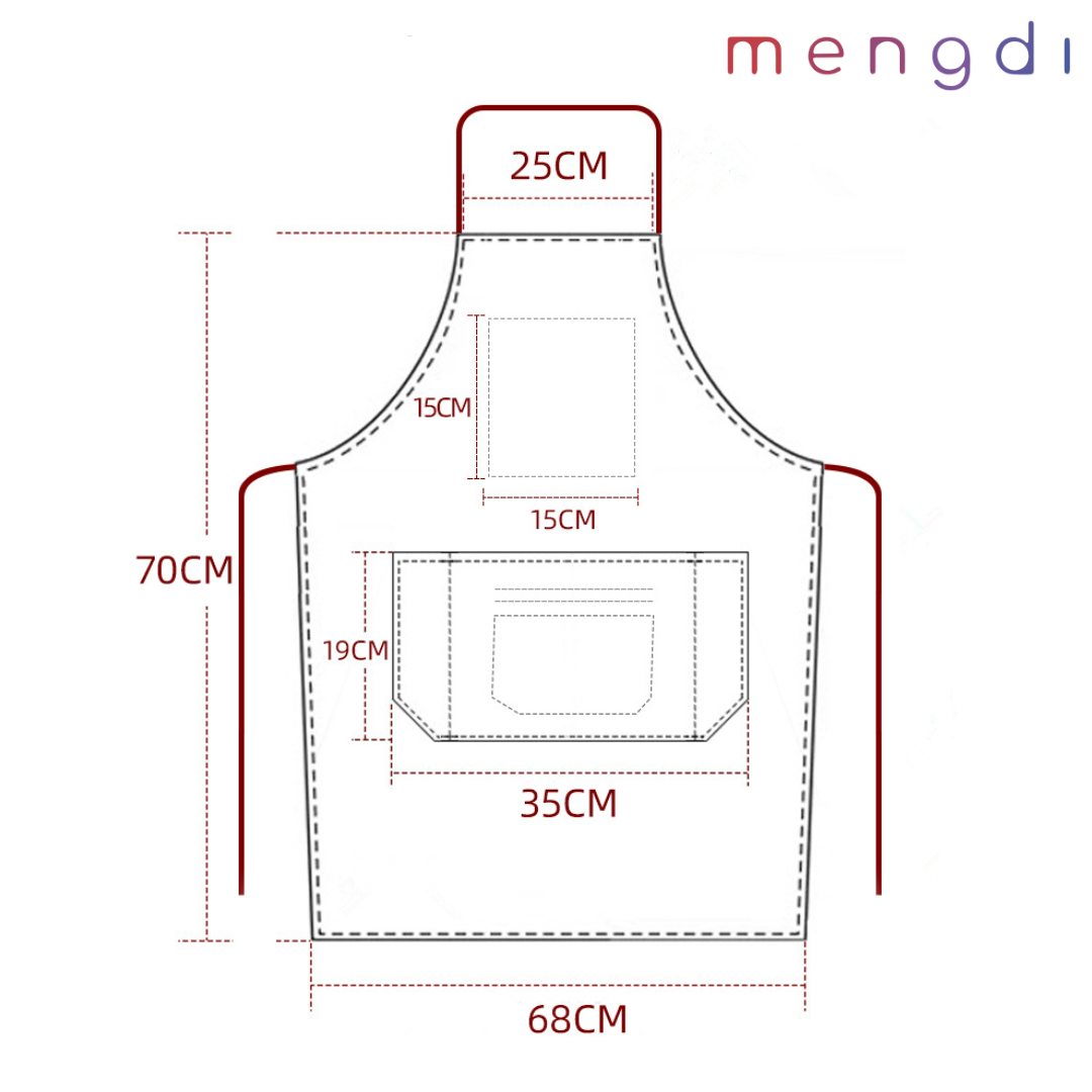 mengdiproducts-Canvas Apron-Green color