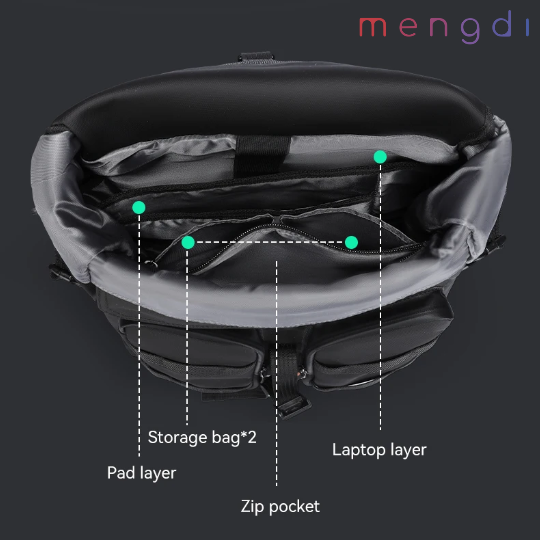 mengdiproducts-Rolltop Backpack Large Capacity 22L-29L
