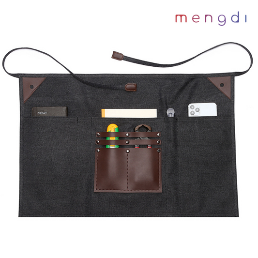 mengdiproducts-Canvas Waist Apron-Black color