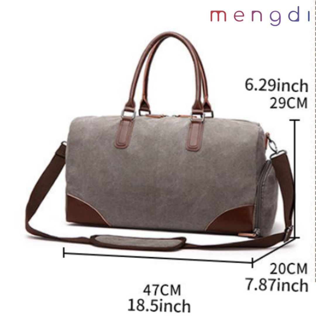 mengdiproducts- Canvas Travel Weekend Bag, Green