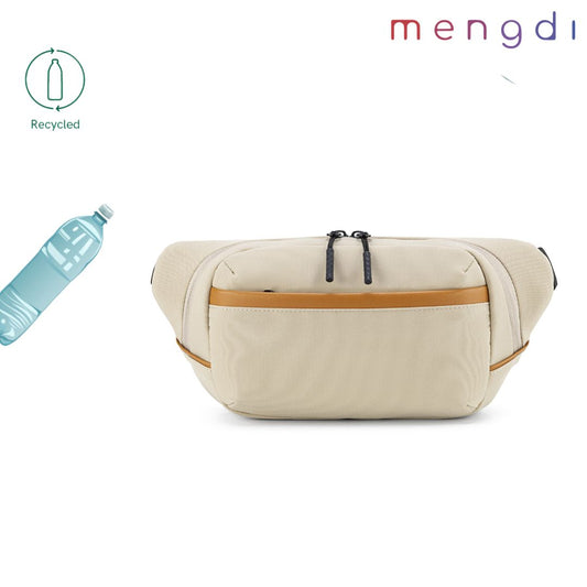mengdi products- Recycled polyester Sling Bag, Kahki