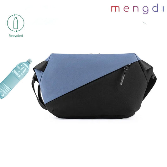 mengdi products-Recycled polyester Sling Bag, Blue