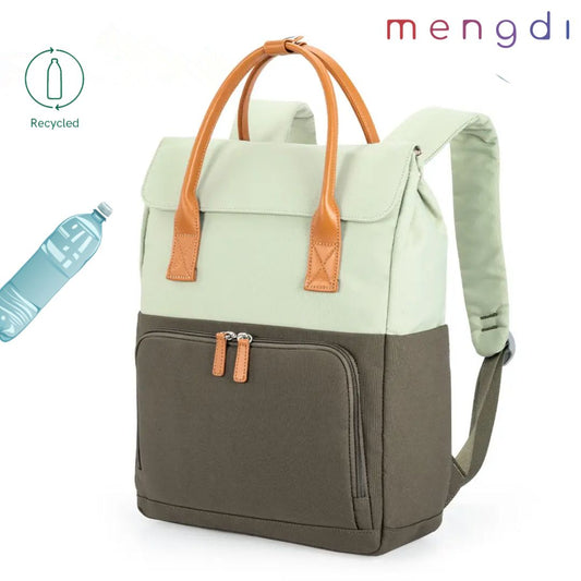 mengdi products- Recycle polyester Daily Backpack, Green