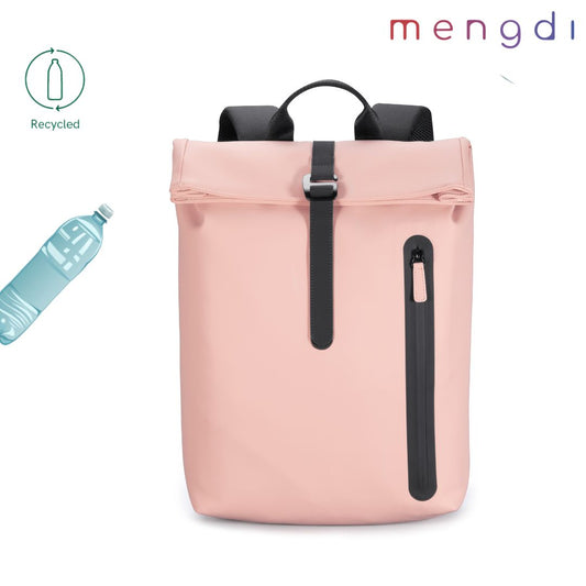 mengdi products-Recycle PU Backpack, Pink