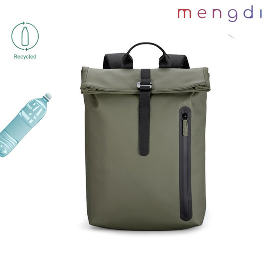 mengdi products-Recycle PU Backpack, Green