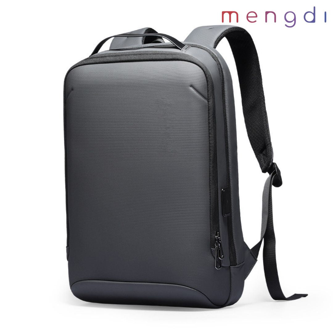 mengdiproducts-Backpack with USB Charging Port, Laptop Fits 15.6 Inch-Grey color