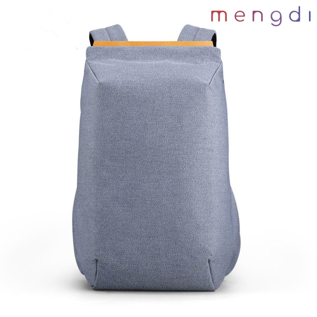 mengdiproducts-Anti Theft Backpack with USB charging-Light blue