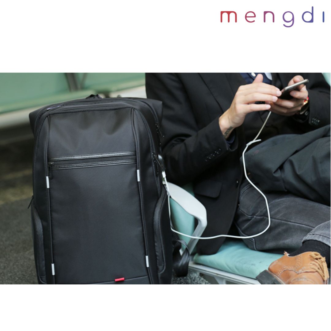 mengdiproducts- Backpack with USB charging-Grey color