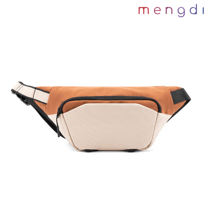 mengdi products - recycled poly Lightweight Sling Bag, Brown