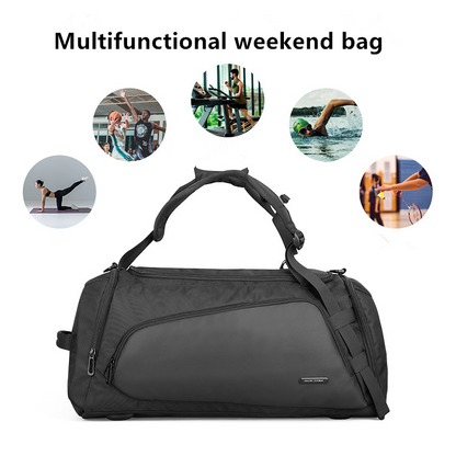 mengdi products- water-resistant weekend bag, Black