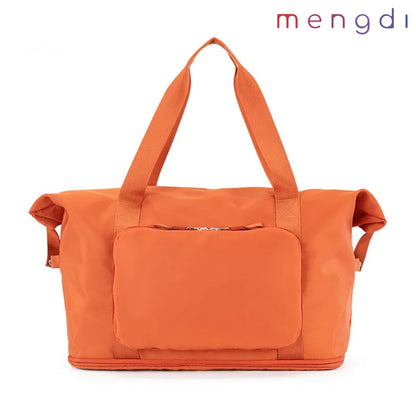 mengdi products-RPET Folding Weekend Bag, Orange
