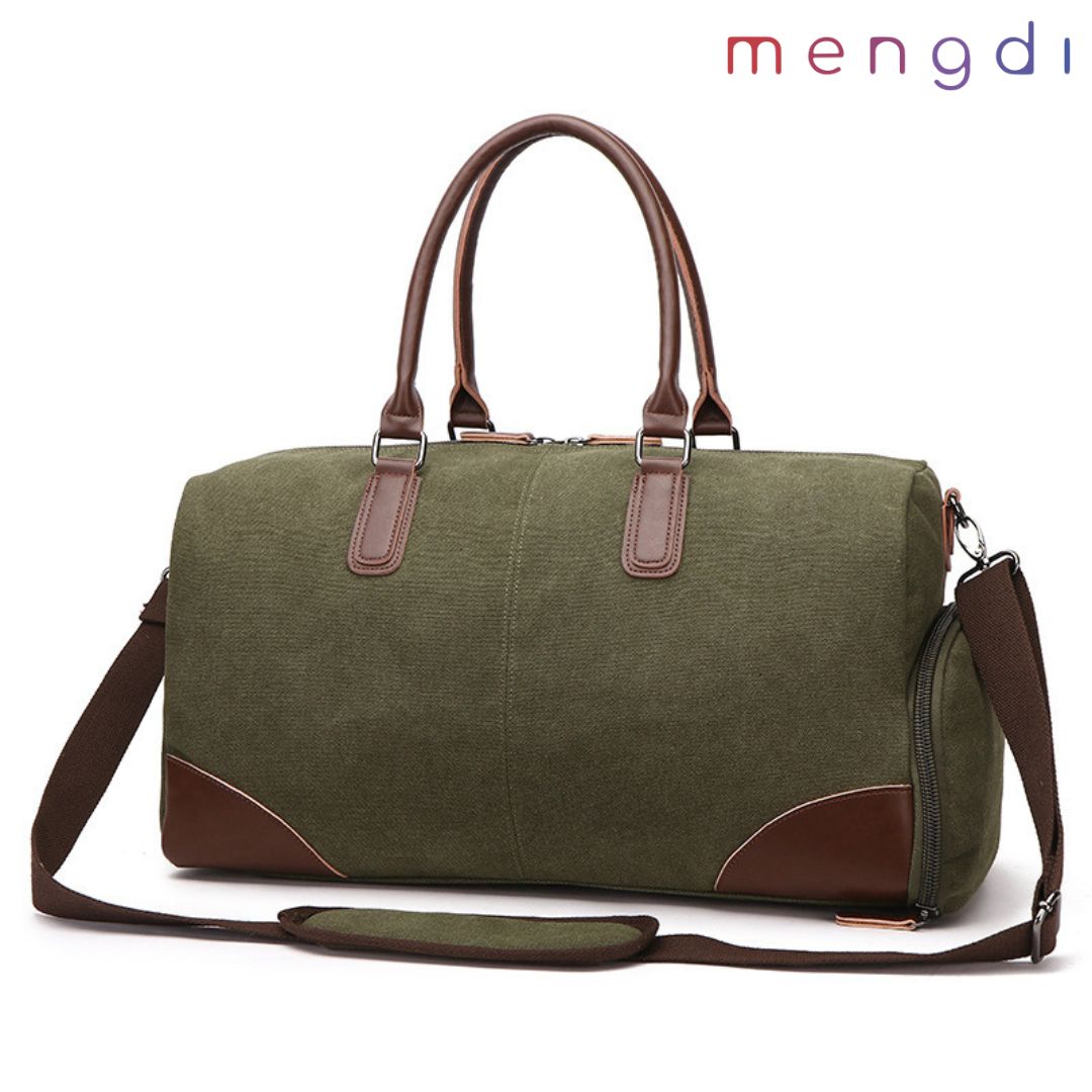 mengdiproducts- Canvas Travel Weekend Bag, Green