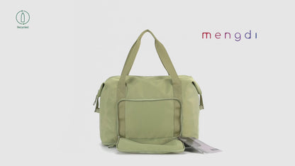 mengdi products-RPET Folding Weekend Bag, Orange